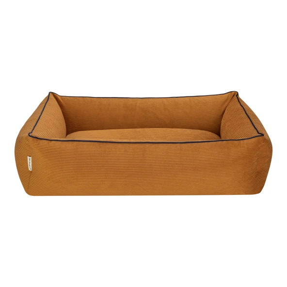 Pet Comfort Golf  Köpek Yatağı Hardal w Parliament Mavi Biye M 90x70cm - Resim 3