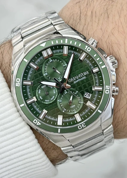 Qunatum Orijinal 2 Yıl Garantili Su Geçirmez Çelik Kordon Fonksiyonlu Erkek Kol Saati - Resim 2