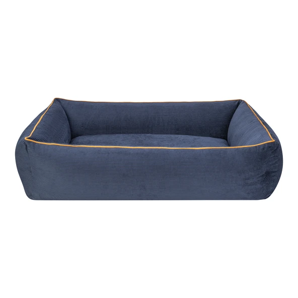 Pet Comfort Golf  Köpek Yatağı Parliament Mavi w Hardal Biye L 105x80cm ürün görseli 1