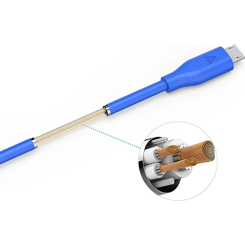 Anker PowerLine Micro USB Şarj/ Data Kablosu 0.9 Metre - Mavi -A8132031-ONP - Resim 3