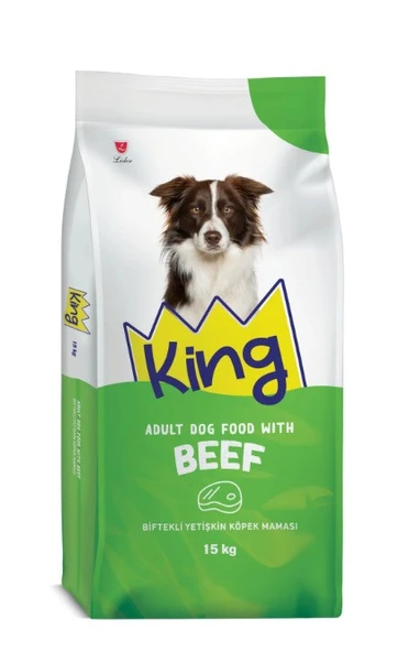 King Biftekli 15 kg Yetişkin Köpek Maması ürün görseli 1
