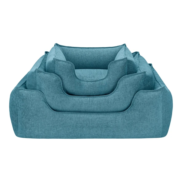 Pet Comfort Alpha  Turkuaz Kedi ve Köpek Yatağı S 60x50cm - Resim 4