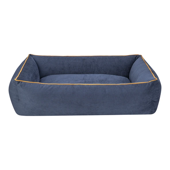 Pet Comfort Golf  Köpek Yatağı Parliament Mavi w Hardal Biye M 90x70cm ürün görseli 1