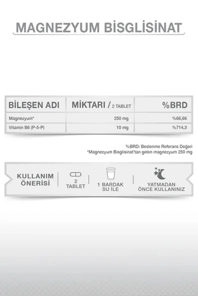 Goodday Magnesium Plus Bisglisinat 30 Tablet 3 Adet - Resim 3