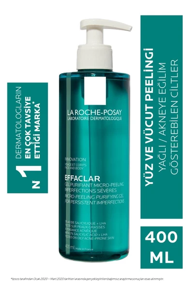 La Roche Posay Effaclar Micro Peeling Gel 400 Ml ürün görseli 1