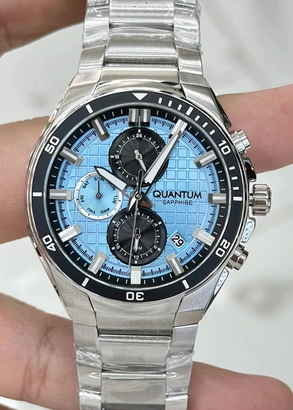 Qunatum Orijinal 2 Yıl Garantili Su Geçirmez Çelik Kordon Fonksiyonlu Erkek Kol Saati - Resim 4