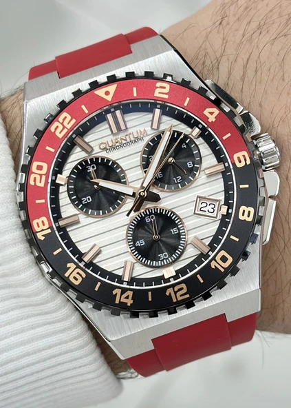 Qunatum Orijinal 2 Yıl Garantili Su Geçirmez Çelik Kordon Fonksiyonlu Erkek Kol Saati - Resim 3