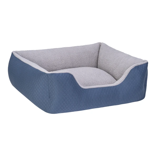 Pet Comfort Echo  Köpek Yatağı Mavi/Gri Peluş M 80x65cm - Resim 2