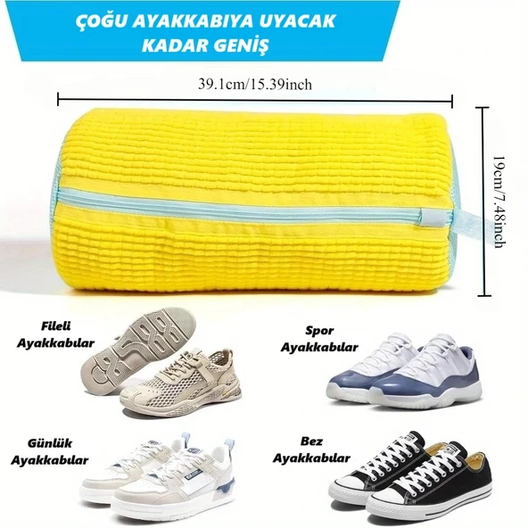 Dailytech Çamaşır Makinesi İçin Ayakkabı Yıkama Torbası Filesi - Resim 4