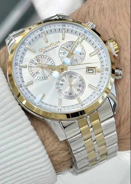 Qunatum Orijinal 2 Yıl Garantili Su Geçirmez Çelik Kordon Fonksiyonlu Erkek Kol Saati ürün görseli 1