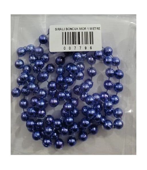 Sıralı Boncuk Mor 1 Metre - 3 paket ürün görseli 1