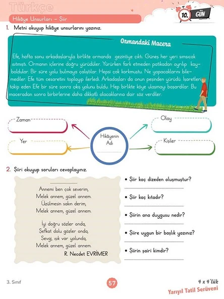 3. Sınıf 4x4’lük Yarıyıl Tatil Serüveni – Bilişsel Etkinlikler 2025 - Resim 9