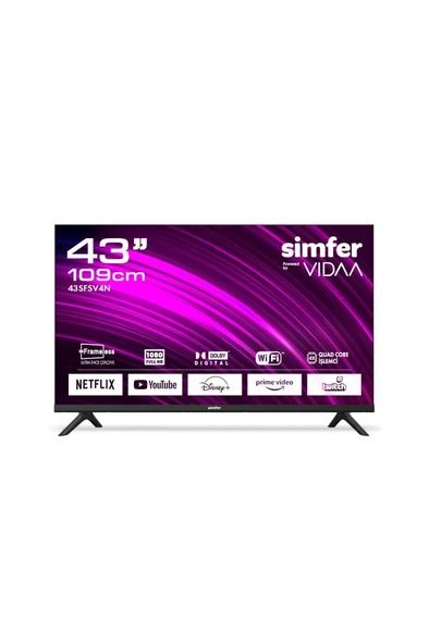 Simfer 43SFSV4N 109 Ekran 43 " VIDAA Smart LED FHD Televizyon ürün görseli 1