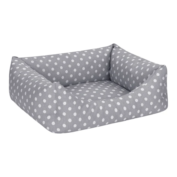 Pet Comfort Uniform Gri Puantiyeli Kedi ve Köpek Yatağı S 50x40cm - Resim 2