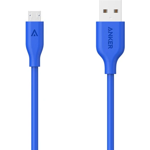 Anker PowerLine Micro USB Şarj/ Data Kablosu 0.9 Metre - Mavi -A8132031-ONP ürün görseli 1