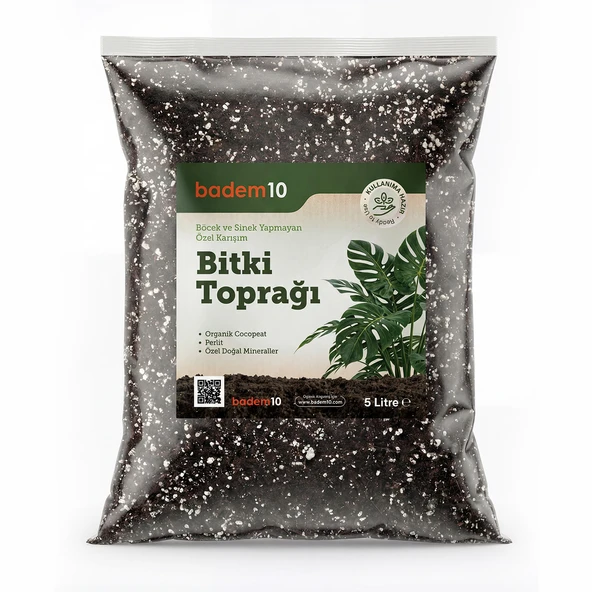 Organik Cocopeat Perlit Pomza Karışımlı Genel Bitki Kullanıma Uygun Bitki Toprağı Toprağı 5 Litre ürün görseli 1