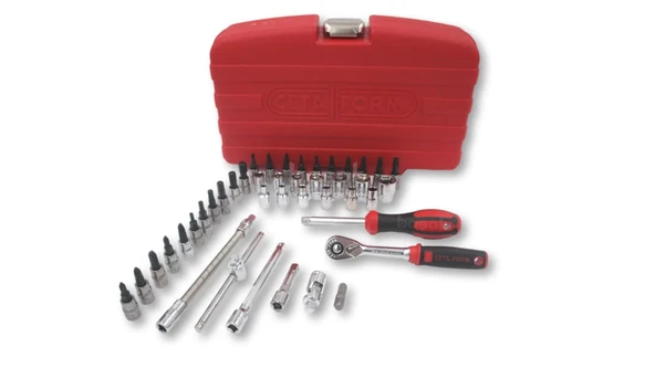 Ceta Form 46 Parça 1/4” Lokma Takımı Plastik kutu C00-46PH2 - Resim 2
