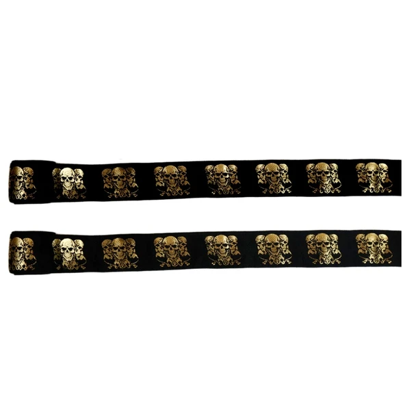 DragonDo 83831 Skull Gold 3,5 Metre Bandaj Gold Kuru Kafalı Boks Bandajı - Resim 2