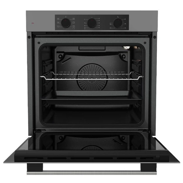 Ferre QBL62CPR 78 L Ankastre Fırın Gri (0+7 Konum) - Resim 2