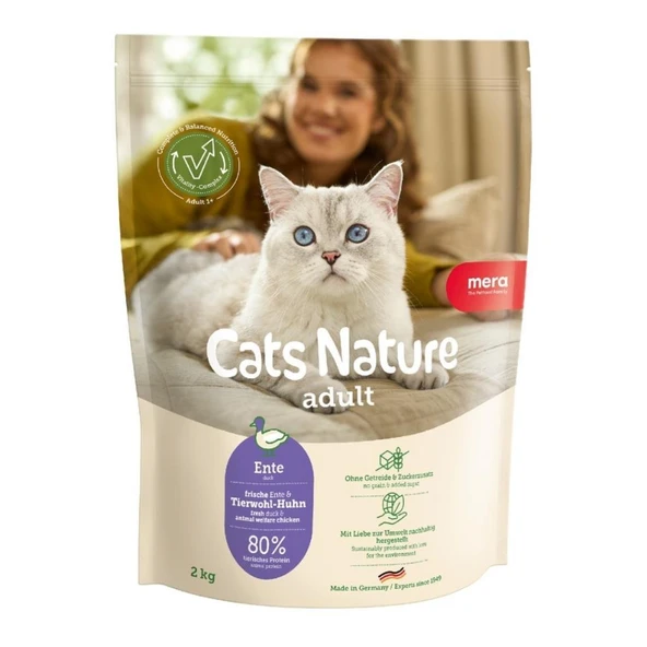 Mera Cats Nature Ördekli Yetişkin Kedi Maması 2 kg ürün görseli 1
