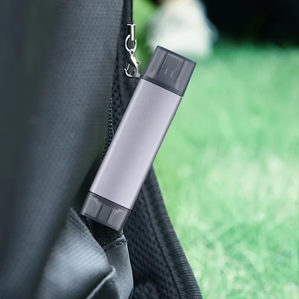 Daytona ADS-28 6In1 OTG Card Reader- SD Kart Okuyucu, USB 3.0 ve Tip C Kart Okuyucu Yüksek Hızlı OTG Adaptör - iPhone,iPad,Android cihazlar,PC ve Laptop İçin - Resim 5