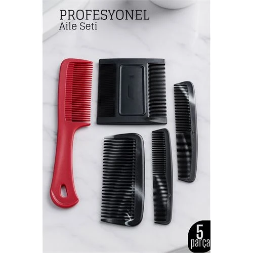 5'li Tarak Seti – Aile Tipi, Her Saç İçin Uygun ürün görseli 1
