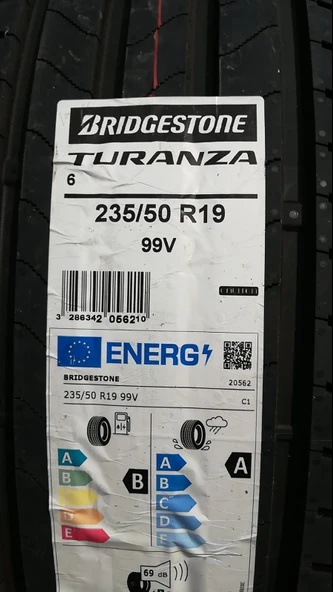 Bridgestone 235/50R19 99V Turanza 6 Enlıten B-A-69 Yaz Suv Lastiği (Üretim Yılı: 2025) - Resim 2