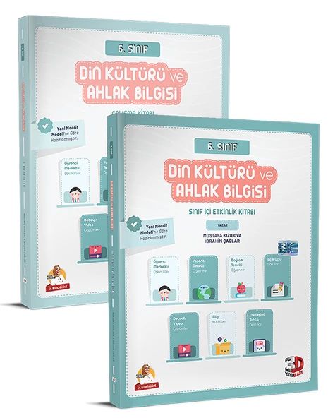 3D 2026 5. Sınıf Din Kültürü Ek Sınıf İçi Etkinlik Kitabı + Çalışma Kitabı 2 Kitap ürün görseli 1