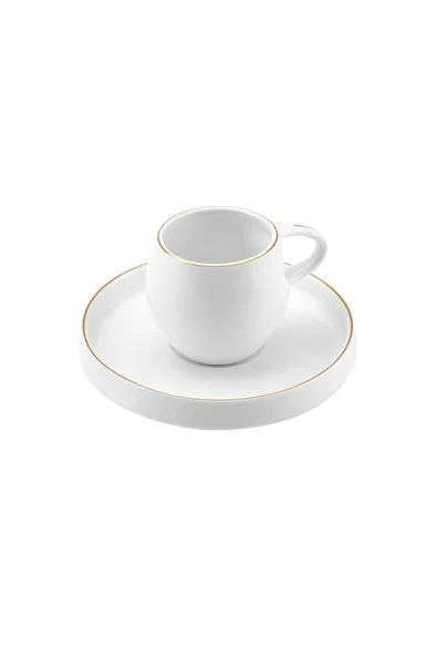 Sunset 6 Kişilik Kahve Fincan Takımı 100 ml Klasik - Resim 6