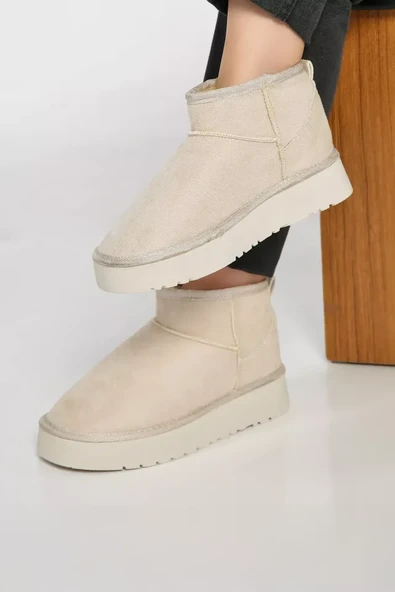 Kadın İçi Kürklü Yüksek Taban Bot ürün görseli 1