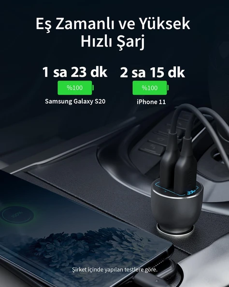 Anker PowerDrive III 2-Port 36W Araç Şarjı ürün görseli 1