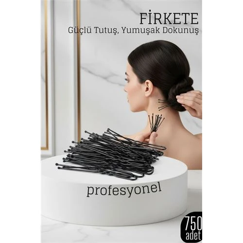750’li Siyah Saç Firketesi Profesyonel Saç Şekillendirme İçin ürün görseli 1