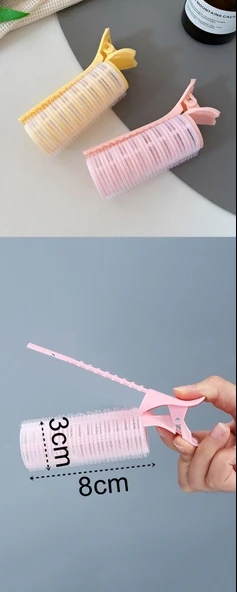 HSNET Klipsli Saç Bigudisi Isısız Doğal Bukle Gece Bigudisi 3 cm 6 lı Set ürün görseli 1