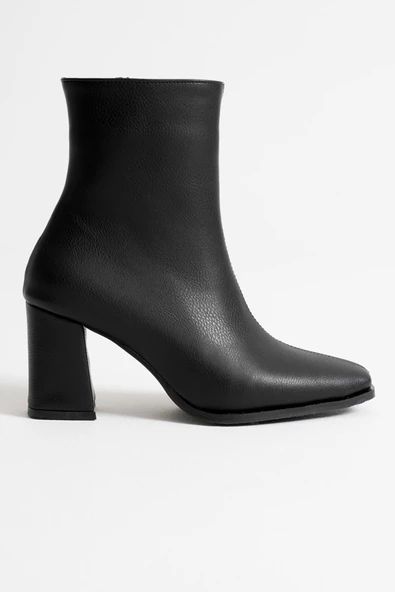 Osum Kadın Siyah Topuklu Bot - Resim 2