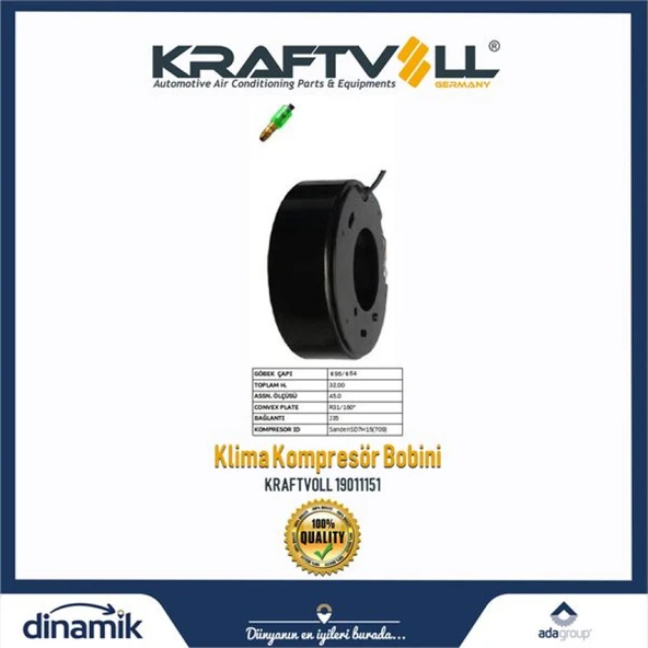 Renault Klima Kompresor Bobını Sanden-7h15-(709)-12v - Kraftvoll 19011151 ürün görseli 1