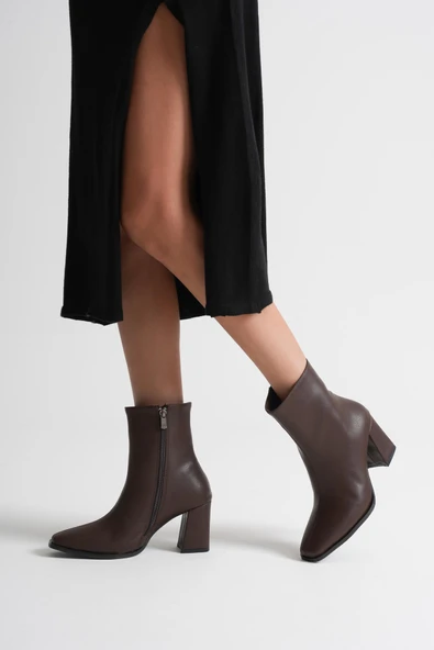 Osum Kadın Acı Kahve Topuklu Bot ürün görseli 1