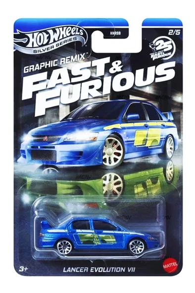 Hot Wheels Silver Series Fast & Furious Lancer Evolution VII HNR88 JBY47 ürün görseli 1