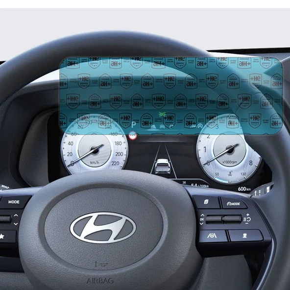 Hyundai Bayon Gösterge Paneli Uyumlu Nano Cam Ekran Koruyucu - Resim 2