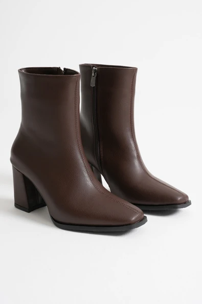Osum Kadın Acı Kahve Topuklu Bot - Resim 3