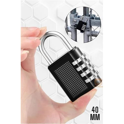 HSNET Şifreli Asma Kilit 4 Kademe 40 mm ürün görseli 1