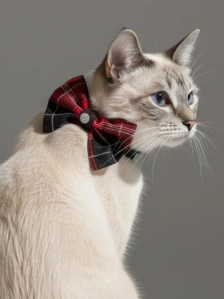 Aristokrat Kedi Papyonu Kurdela Tasma Yılbaşı Noel - Resim 4