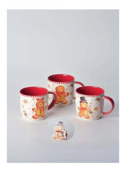 Tohana Kurabiye Adam Kağıt Paketli Porselen Kupa 10292 - Resim 2