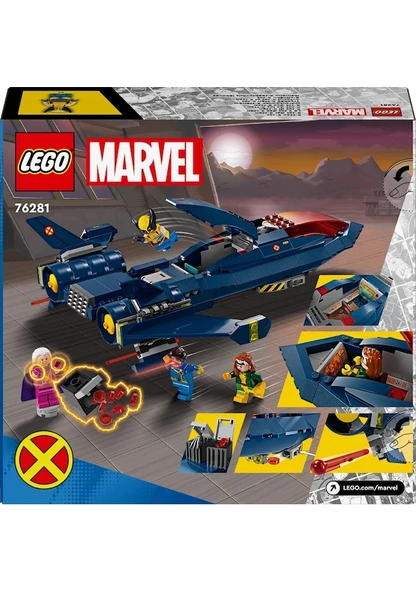 Lego Marvel X-Men X-Jet 76281 - Resim 10