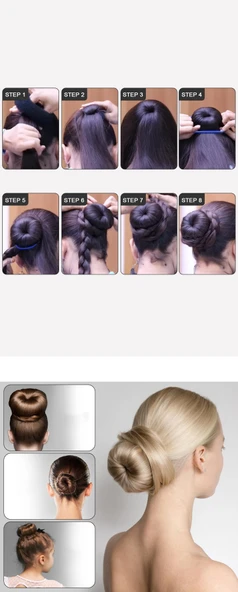 HSNET Saç Topuz Süngeri SARI 10 METRE Forero Design - Resim 2