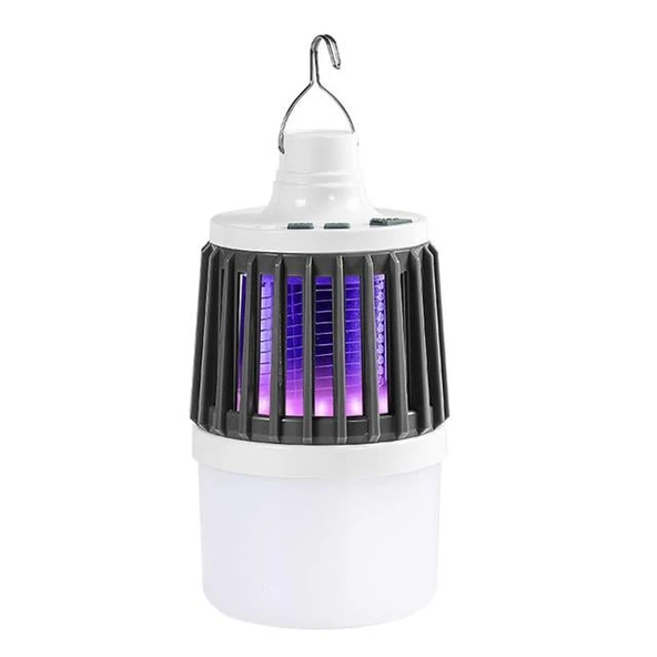 Powermaster MX-858 USB'li Sinek Öldürücü Özellikli 3 Modlu Şarjlı Kamp Feneri ürün görseli 1