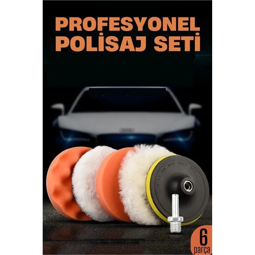 Oto Pasta Cila Polisaj Seti 115 mm Taban 6 Parça ürün görseli 1
