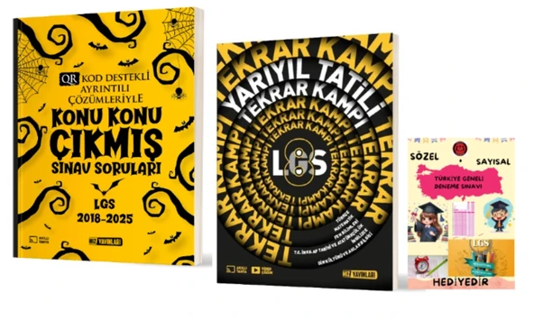 HIZ YAYINLARI 8. SINIF KONU KONU ÇIKMIŞ SINAV SORULARI ve YARIYIL TATİLİ TEKRAR KAMPI ürün görseli 1