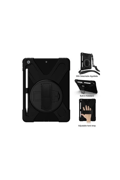 iPad Air 11 (2024) Kılıf Amazing Tablet Kapak - Siyah-(5796) - Resim 3