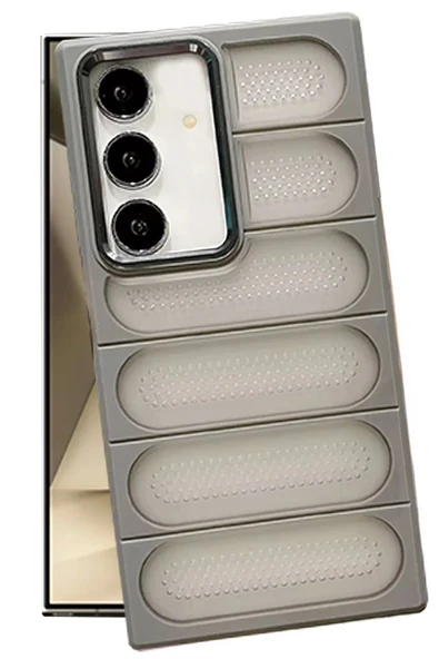 Samsung Galaxy S24 Plus Kılıf Airmax Silikon Kapak - Titan Gri-(5796) ürün görseli 1