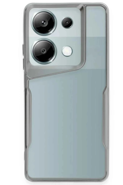 Xiaomi Redmi Note 13 Pro 4G Kılıf Boyi Silikon Kapak - Gümüş-(5796) ürün görseli 1